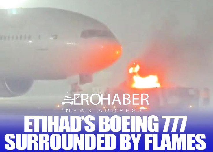 Etihad’s Boeing 777-300ER Pushback Vehicle Catches Fire