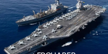 US’s Largest Aircraft Carrier USS Gerald R. Ford in the Red Sea