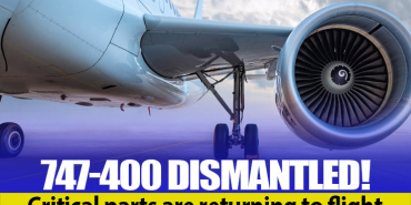747-400 dismantled! Critical parts are returning to flight