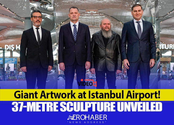 A Giant Artwork Unveiled at İGA Istanbul Airport: 37.7-Metre Sculpture Meets Passengers