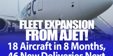 AJet added a new Boeing 737-8 MAX aircraft to its fleet