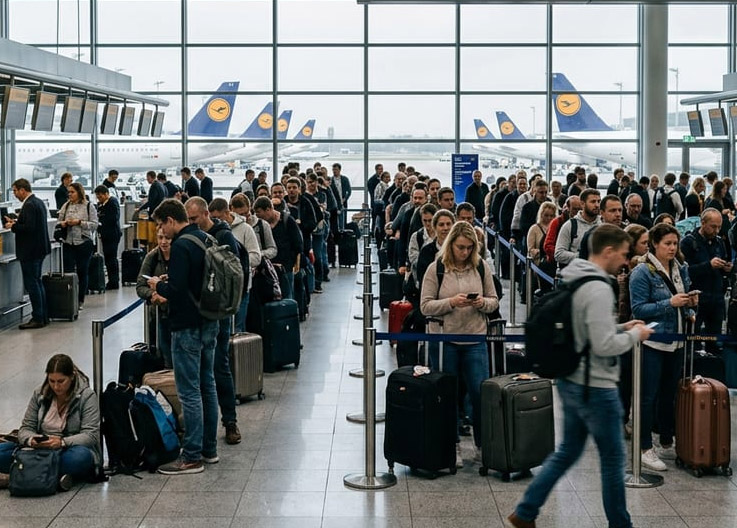 Lufthansa Strike Paralyzes European Flights: 90,000 Passengers Affected