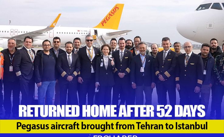 Pegasus aircraft returned to Türkiye after 52 days