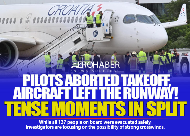 Moments of Fear at Split Airport: Croatia Airlines Aircraft Veers Off Runway
