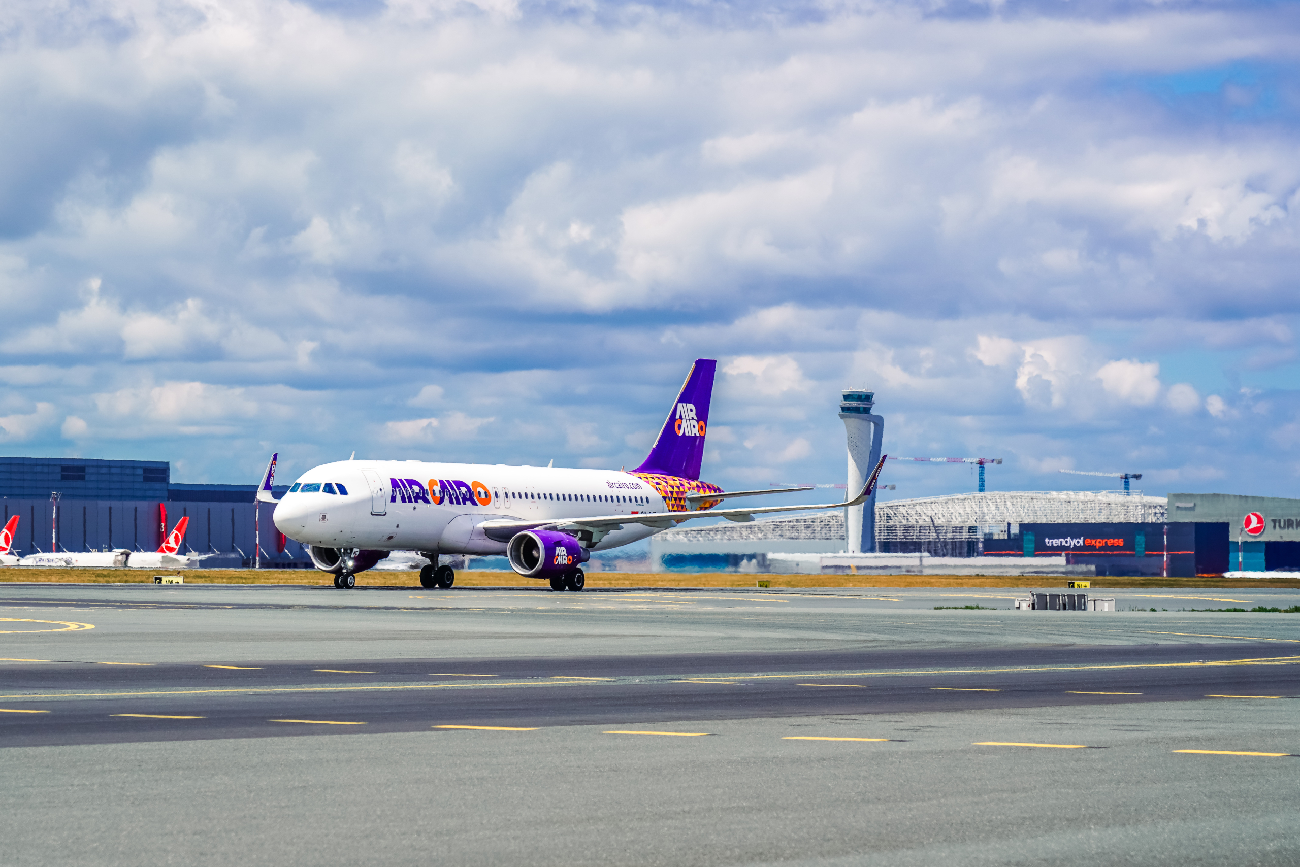 Air Cairo aircraft’s first flight and welcome ceremony at iGA Istanbul Airport