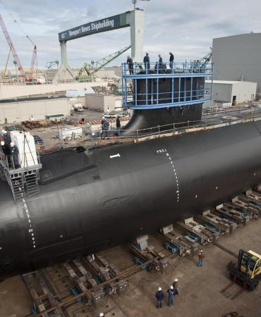Submarine under construction