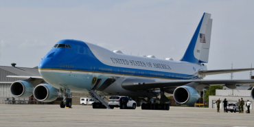 President Trump Arrives at Selfridge, Announces New Fighter Mission on 100th Day in Office