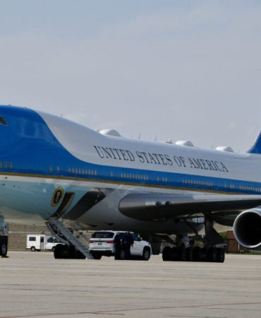 President Trump Arrives at Selfridge, Announces New Fighter Mission on 100th Day in Office