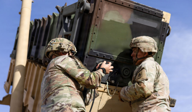 U.S. Army Soldiers Conduct Operations in the Middle East