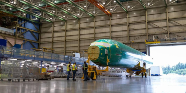 the-fuselage-of-the-second-ever-737-to-be-produced-in-everett-enters-the-north-line